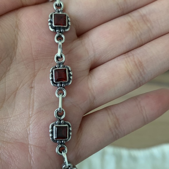 GARNET GEMSTONE BRACELET - Picture 6 of 7